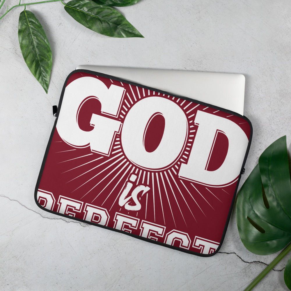 God is Perfect Laptop Sleeve