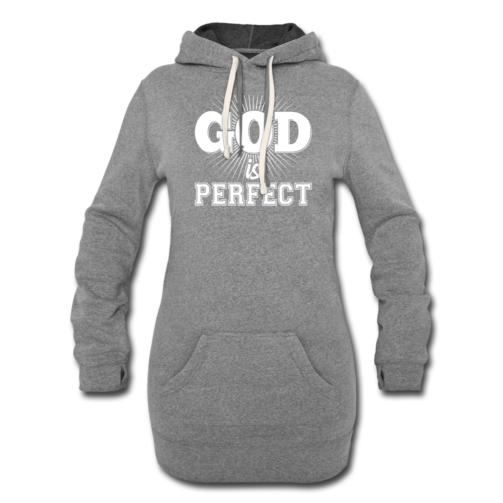 God is Perfect Women's Hoodie Dress - heather gray