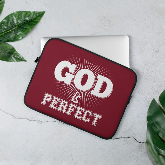 God is Perfect Laptop Sleeve