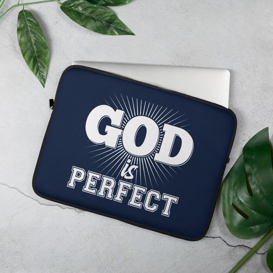 God is Perfect Laptop Sleeve