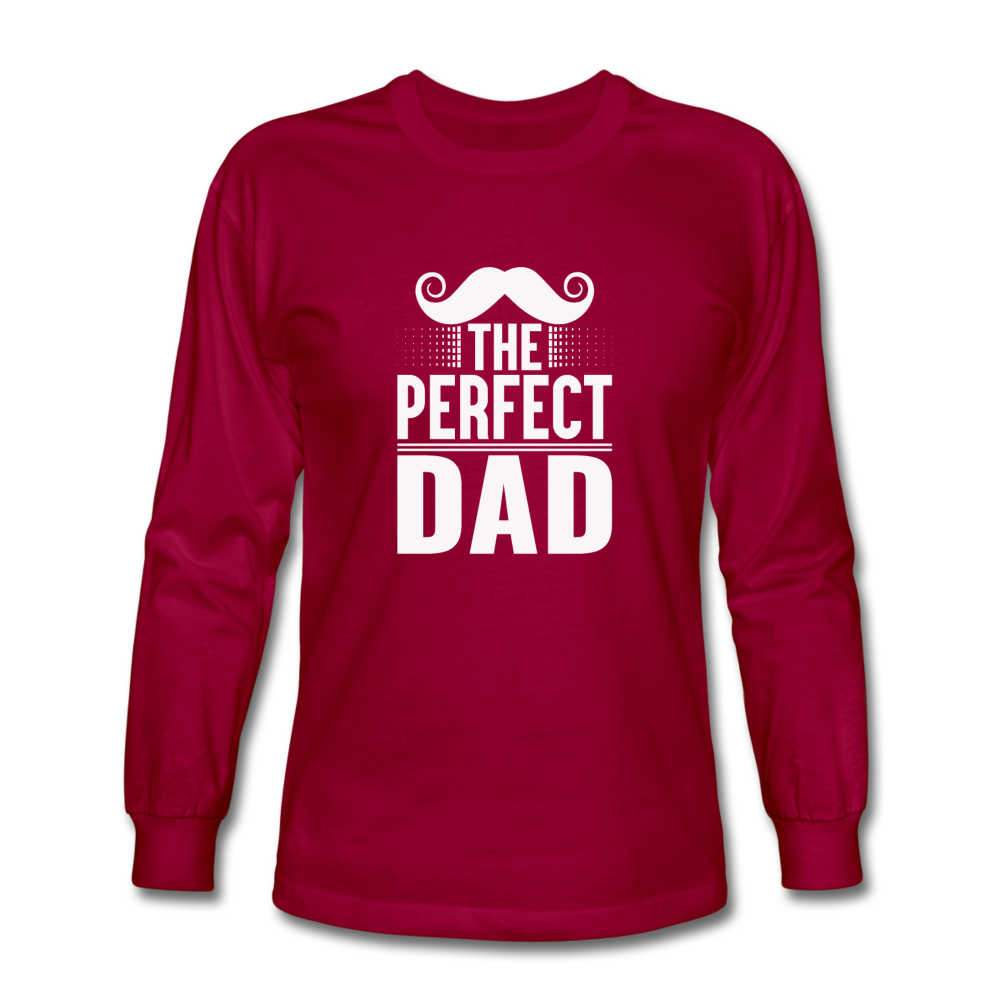 Men's The Perfect Dad Long Sleeve T-Shirt - dark red