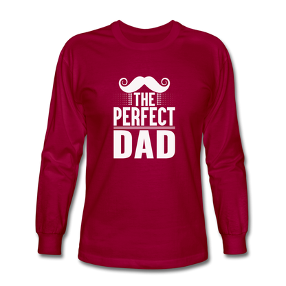 Men's The Perfect Dad Long Sleeve T-Shirt - dark red