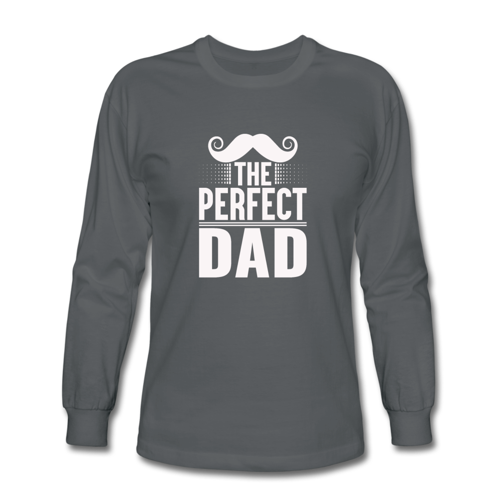 Men's The Perfect Dad Long Sleeve T-Shirt - charcoal