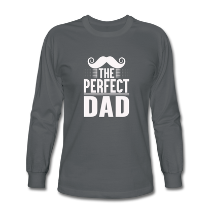 Men's The Perfect Dad Long Sleeve T-Shirt - charcoal