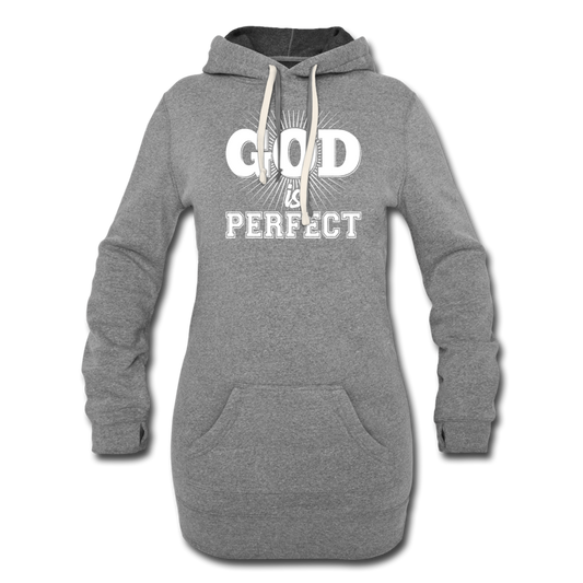 God is Perfect Women's Hoodie Dress - heather gray